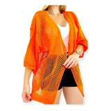 Chaleco Calado Largo O Kimono Ideal Para La Playa Colores