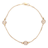 Pulsera De 14k Oro Amarillo, 4.2 Gramos