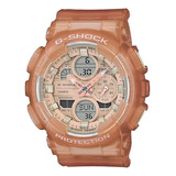 Reloj Casio G-shock Gma-s140nc-5a1dr Mujer 100% Original Color De La Correa Rosa Color Del Bisel Rosa Color Del Fondo Rosa