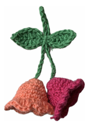 Llavero Tulipanes Crochet