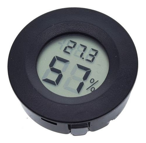 Mini Higrômetro Termometro Digital Redondo