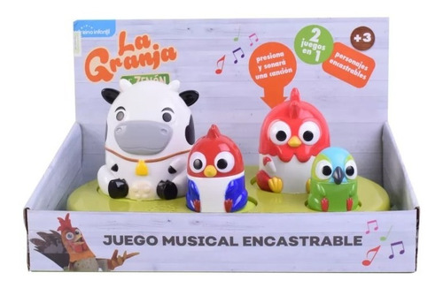 Juego Musical De Encastre La Granja De Zenon Original