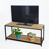 Rack Tv Industrial Mordeno Hierro,  Mesa Mueble Para Tv