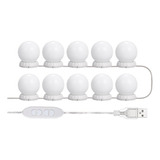 Vanity Led - Juego De Luces De Espejo (10 Bombillas Ajustabl