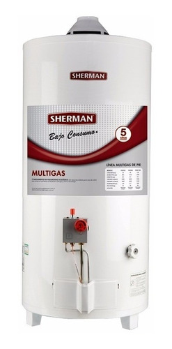 Termotanque Sherman 50 Litros Gas Bajo Consumo Multigas