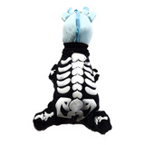 Disfraz Esqueleto Para Halloween Traje Mascota Perro Gato