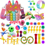 42 Kit Pop It Fidget Toy Push Sensorial Juguetes Al Por Mayo