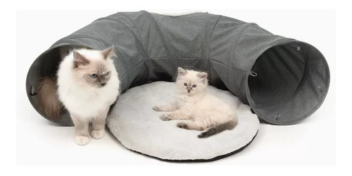 Tunel Interactivo Gatos Juguete Catit Cojin Para Dormir 97cm