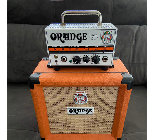 Amplificador Guitarra Orange Micro Terror 20w E Caixa Ppc108