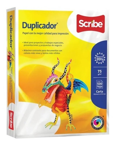 Papel Duplicador Carta 500 Hjs Scribe