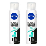 Desodorante Nivea 150ml Inv Black White Fresh Erva Do-kit2un