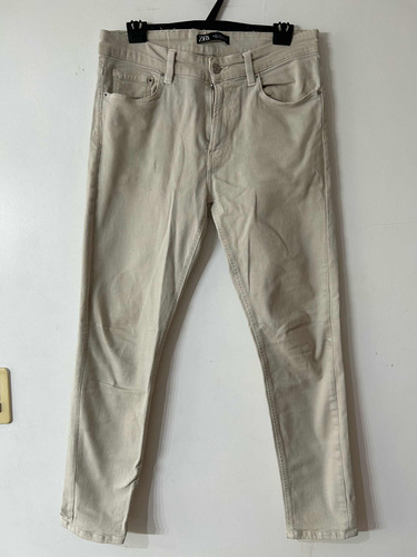 Pantalón Zara Hombre Impecable T 42 Con Spandex