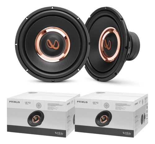 Dos Subwoofer 12 Pulgadas Infinity Primus 1270 300 Watts Rms