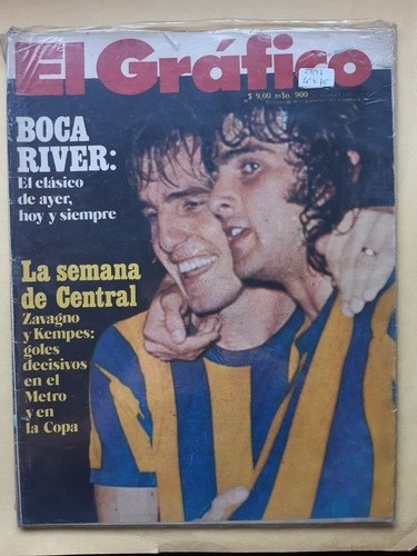 Rosario Central / El Grafico 2897 / Kempes Y Zavagno / 1975