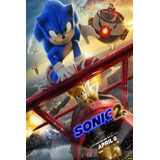 Poster Lona Vinilica - Sonic 2 (2022)