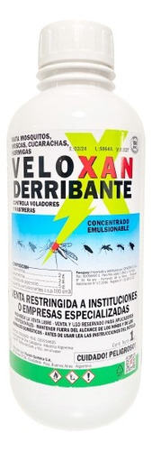 Derribante Total Veloxan Insecticida Insectos Gral. X 1 Lt