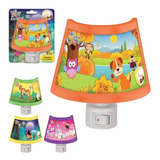 Kit 3 Abajur De Parede Luminária Infantil 3d Tomada 127 Vol