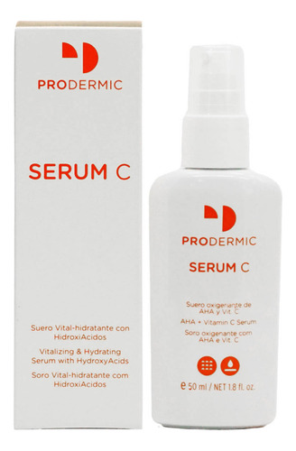 Serum C  Oxigenante Con Aha Y Vitamina C Pura 50ml Prodermic