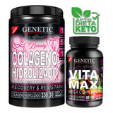 Colageno Beauty Resverat Q10 Vita Max Ginkgo Ginseng Genetic