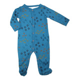 Mameluco Pijama Para Bebé Azul Figuras Leoncitos Carter´s 