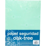 Papel Seguridad Paquete Con 100 Hojas Carta Verde Oak Tree