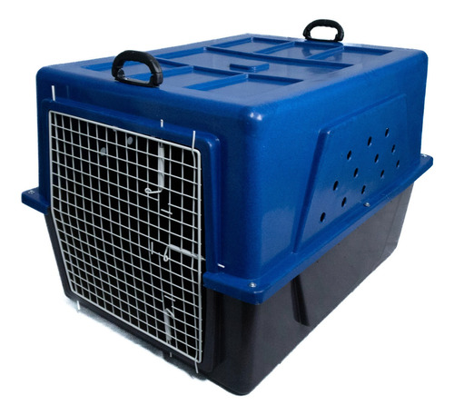 Caixa De Transporte Pet Para Viagens Aéreas Rafa Pet N6 Azul
