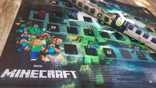 Minecraft Juego Lona Dia Del Niño Creeper Esqueleto Zombie