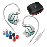 Audífonos Kz Zes Monitores In Ear Con Micrófono + Estuche