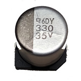 Capacitor Electrolítico Smd 330uf 35v Pack 50 Piezas Rtp2090