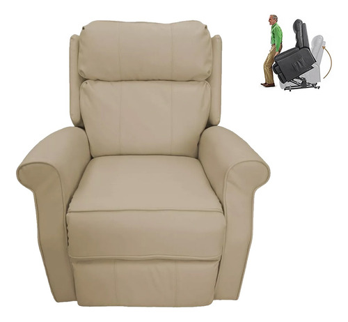 Sillón Masajeador 8 Motores Calor Lumbar Relax Autoelevable