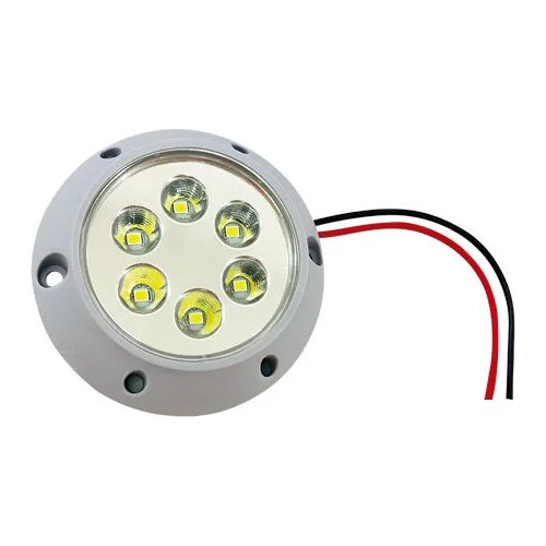 Luminária Interna Baú Caminhão Vans Escolar 06 Leds 12vts