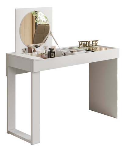 Penteadeira Escrivaninha Com Espelho Concept M20 Branco