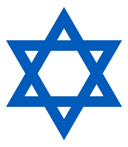 Estrella De Israel Pegatina Apoyar Israel 4x4 Calcomanã...