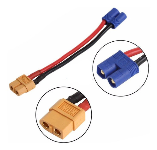 Conector Banana Ec2 Macho A Xt60 Hembra