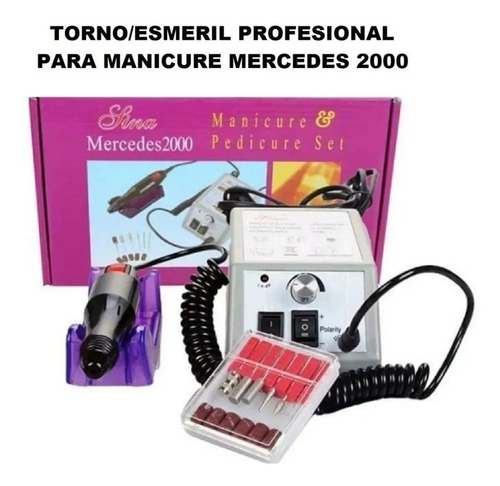 Torno De Uñas Profesional Electfico Manicure Y Pedicure 2000