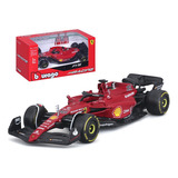 Coche De F1 Bburago 2022 Ferrari F1-75 #16 Leclerc Modelo Ju