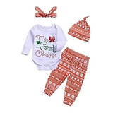 Traje Navideño Mameluco Navideño Para Bebé Niña :)