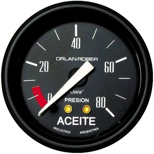 Reloj Presión Aceite Linea Classic 52mm 80psi - Orlan Rober