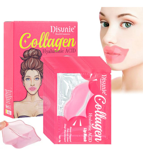 Mascarilla Labial Labios Colágeno Humecta Hidratante Pack 10