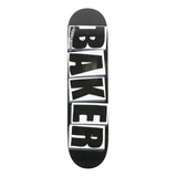 Baker - Tabla De Patineta (logotipo Negro/blanco, 8.25 Pulga