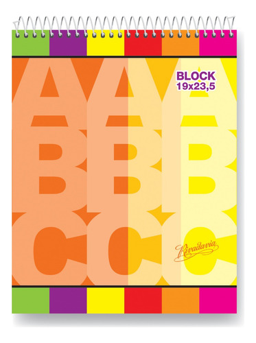 Cuaderno Rivadavia Abc P/ Zurdos Block C/ Esp 19x23.5 Cm X1