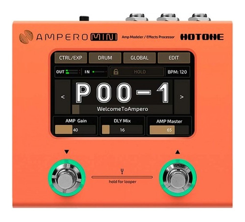 Hotone Ampero Mini Mp-50 Naranja () Color Naranja