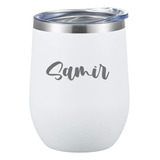 Vaso En Acero Inoxidable. Personalizado! Blanco