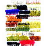 Combo Moscas Fly Cast Streamer Ninfas Secas Para Trucha X50