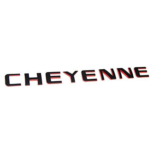 2x Emblema De Placa De Nombre Cheyenne Redline Oem 3d L... Foto 4