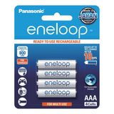 Pila Panasonic Recargable Eneloop Aaa Con 4 Unidades 800 Mah