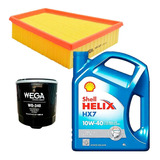 Kit Filtros + Aceite Shell Helix Hx7 10w40 4lts Voyage 1.6