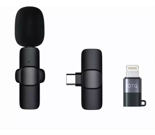 Microfone Lapela K8 Wireless Sem Fio iPhone Android Tipo C 