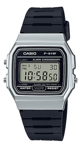 Relógio Casio Digital Unissex - F-91wm-7adf-sc