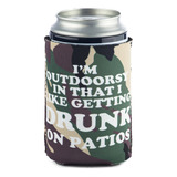 Funny Guy Tazas Im Outdoorsy Lata De Neopreno Plegable Cooli